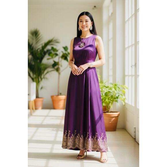 JEWELRY SET: 5Pc White/Gold Lotus Flower Ring, Bracelet, Earrings, & Necklace - Picture 9 of 9